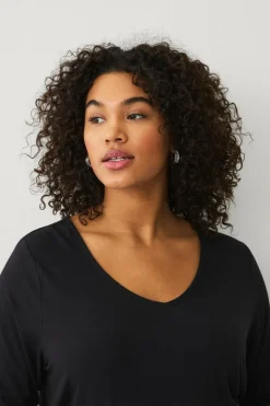 Ellos Plus collection Blød top med V-hals