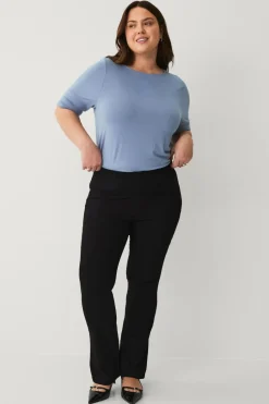 Ellos Plus collection Blød top med bådhals