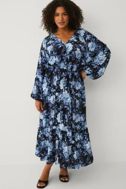 Ellos Plus collection Maxi kjole med volanter