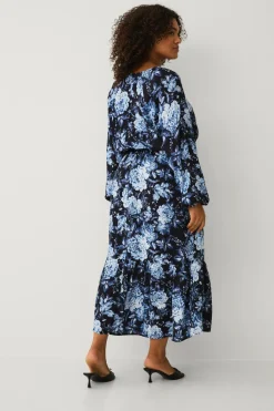 Ellos Plus collection Maxi kjole med volanter