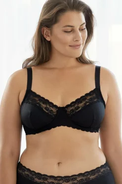 Ellos Plus collection Bøjle-bh med blondebesatte skåle