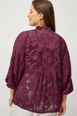 Ellos Plus collection Bluse i organza