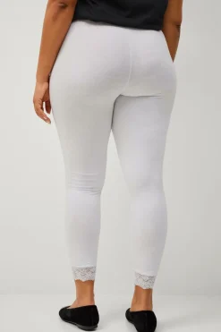 Ellos Plus collection Leggings med blondekant