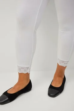 Ellos Plus collection Leggings med blondekant