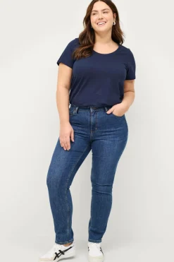 Ellos Plus collection Top med rund hals