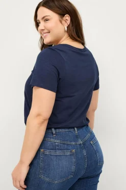 Ellos Plus collection Top med rund hals