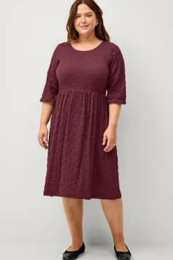 Ellos Plus collection Kjole med strukturmønster