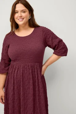 Ellos Plus collection Kjole med strukturmønster