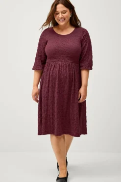 Ellos Plus collection Kjole med strukturmønster