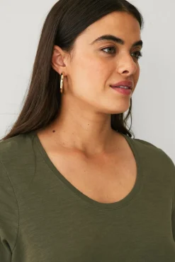 Ellos Plus collection Top med rund hals