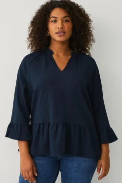 Ellos Plus collection Top i struktureret jersey