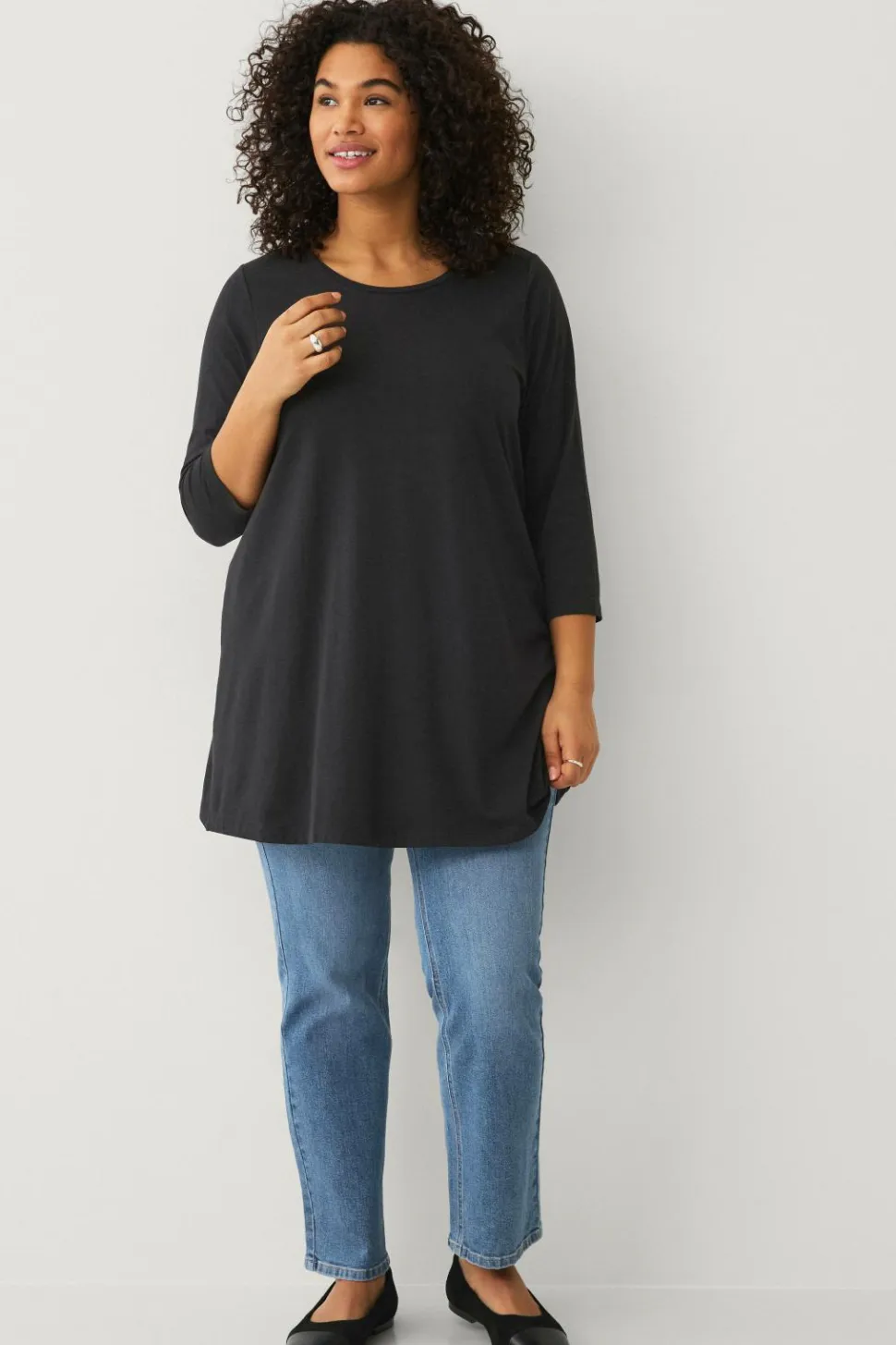 Ellos Plus collection Tunika i bomuld/viskose