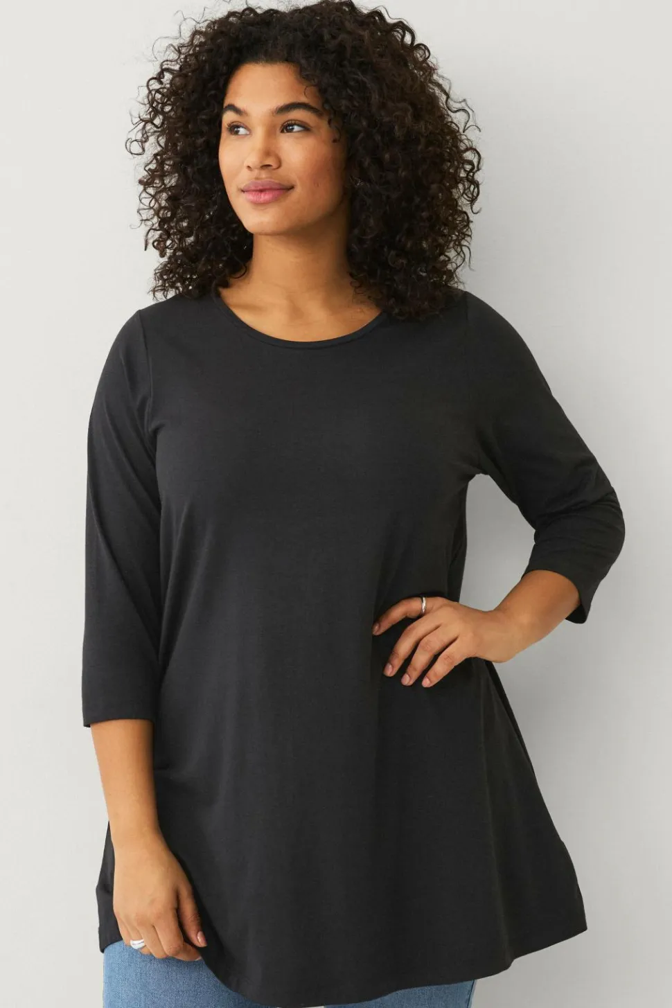 Ellos Plus collection Tunika i bomuld/viskose