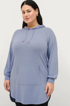 Ellos Plus collection Sweatshirttunika med hætte