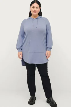 Ellos Plus collection Sweatshirttunika med hætte