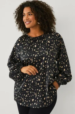 Ellos Plus collection Bluse i satin