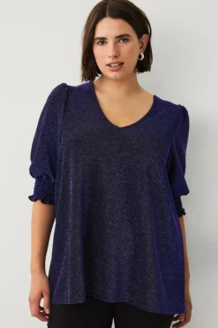 Ellos Plus collection Top med ballonærme