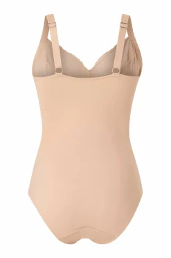 Ellos Plus collection Shapingbody med blondedetaljer - medium støtte