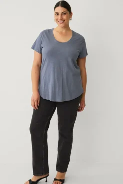 Ellos Plus collection Top med rund hals