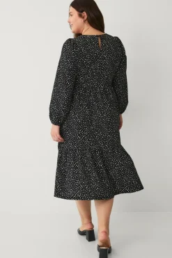 Ellos Plus collection Kjole med flæser