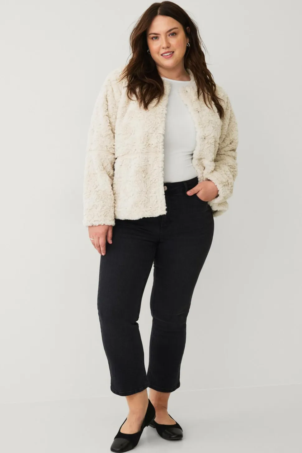 Ellos Plus collection Jakke i imiteret pels