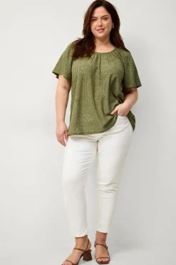Ellos Plus collection Top Lacy
