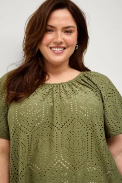 Ellos Plus collection Top Lacy