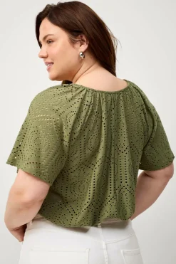 Ellos Plus collection Top Lacy