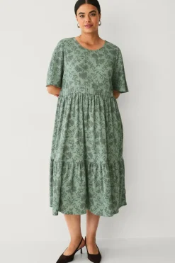 Ellos Plus collection Kjole med flæser