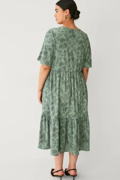 Ellos Plus collection Kjole med flæser