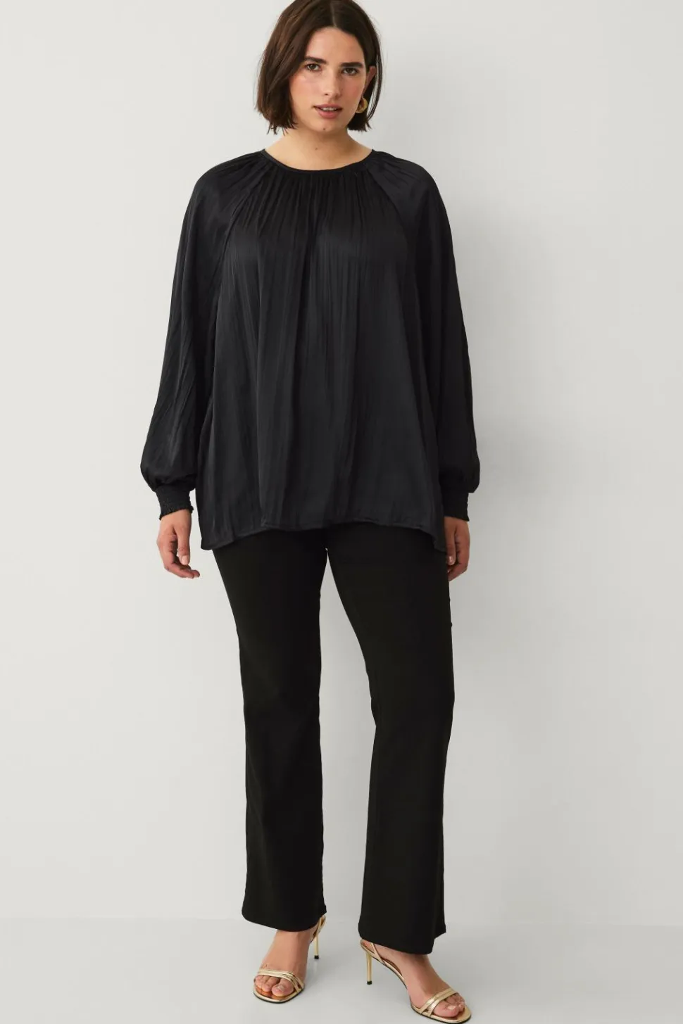 Ellos Plus collection Plisseret bluse