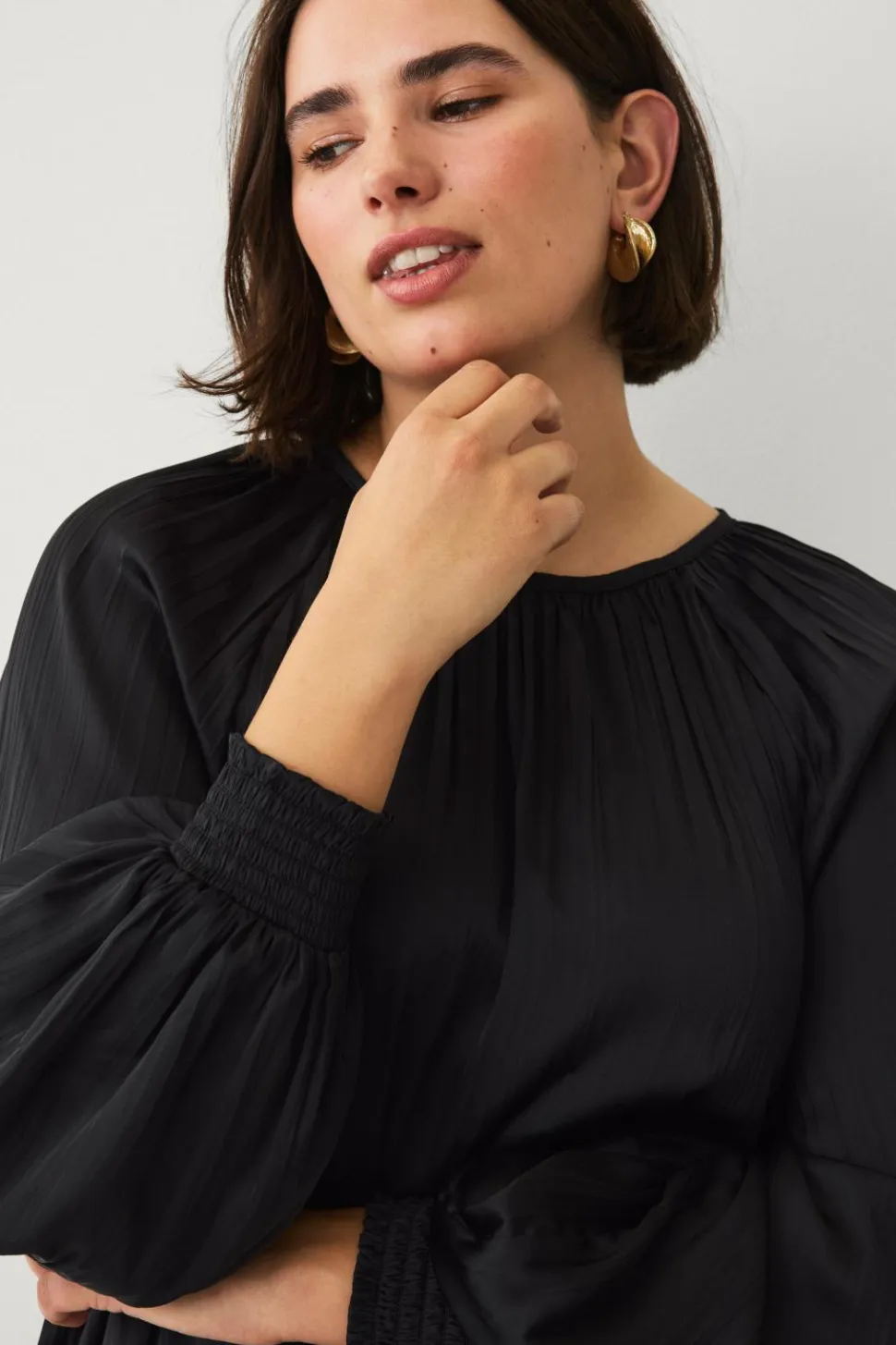 Ellos Plus collection Plisseret bluse