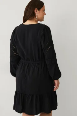 Ellos Plus collection Kjole med blondedetaljer