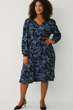 Ellos Plus collection Kjole med pufærmer