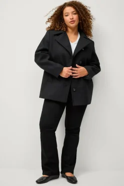 Ellos Plus collection Kort frakke i uldmiks