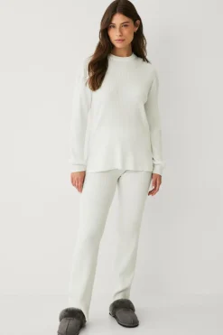 Ellos STUDIO Bløde ribstrikkede bukser