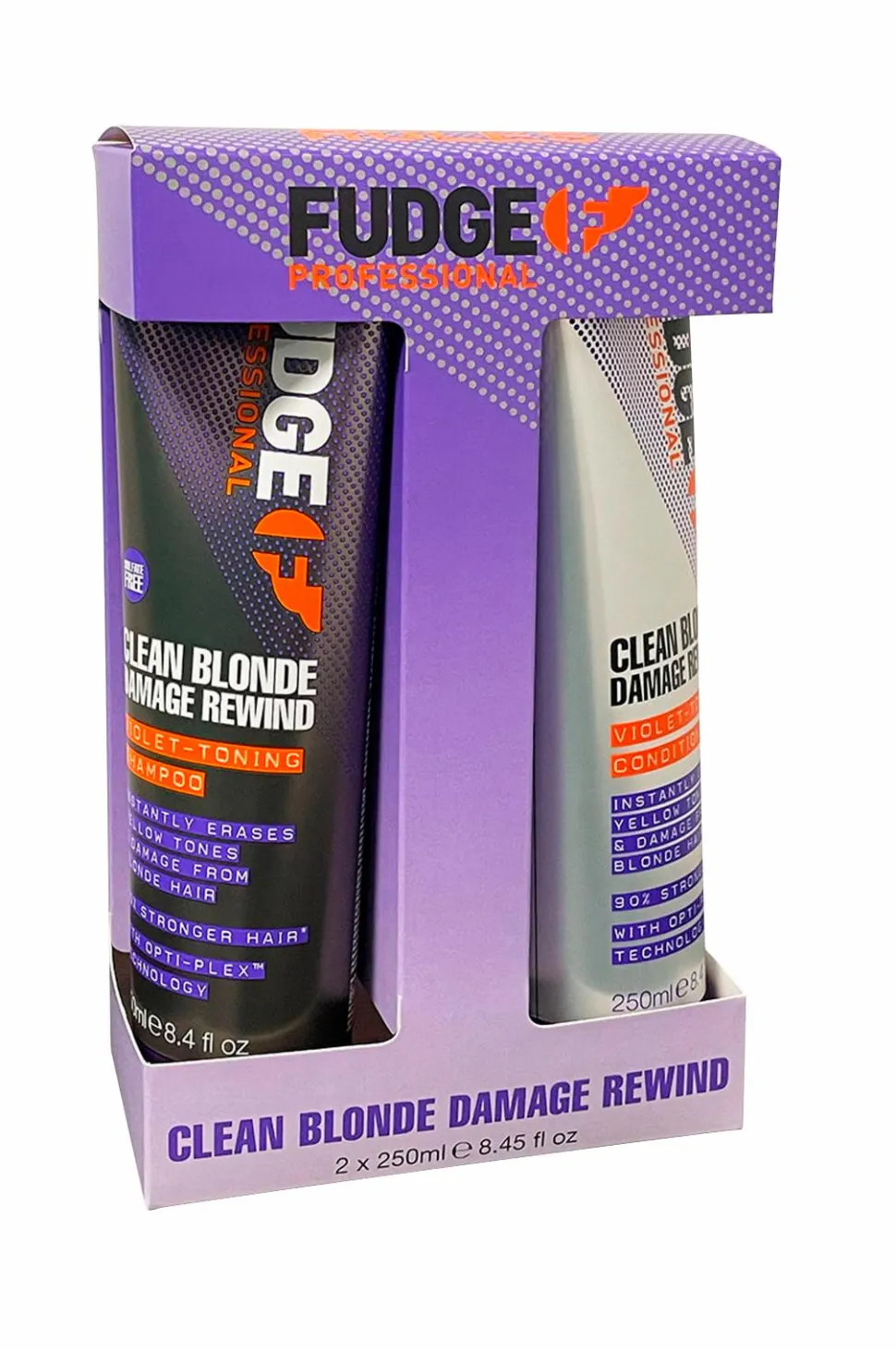 Fudge Clean Blonde Damage Rewind Violet Duo 2*250Ml