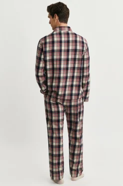 Gant Pyjamas Flannel Check Pajama Set Gift Box