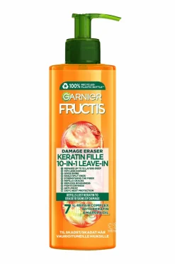 Garnier Fructis Damage Eraser Keratin Filler 10-I-1 Leave-In For Damaged Hair 400 Ml