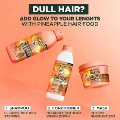 Garnier Fructis Hair Food Pineapple Conditioner For Dull Hair 350 Ml