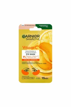 Garnier Skinactive Vitamin C* Brightening & Glow Boosting Eye Sheet Mask For Dark , Dull Undereyes