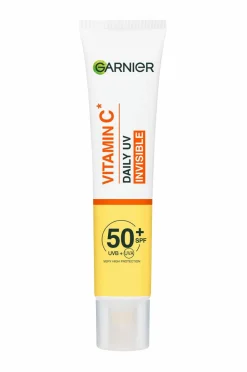 Garnier Vitamin C* Glow-Boosting Daily UV Fluid SPF50+ For Dull Skin Invisible 40 Ml