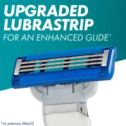 Gillette Barberkniv Mach3 Turbo med 2 barberingsbadekar