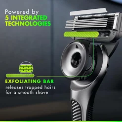 Gillette Udjævningsplan Labs + 2 barberblade, magnetisk stativ og rejseetui