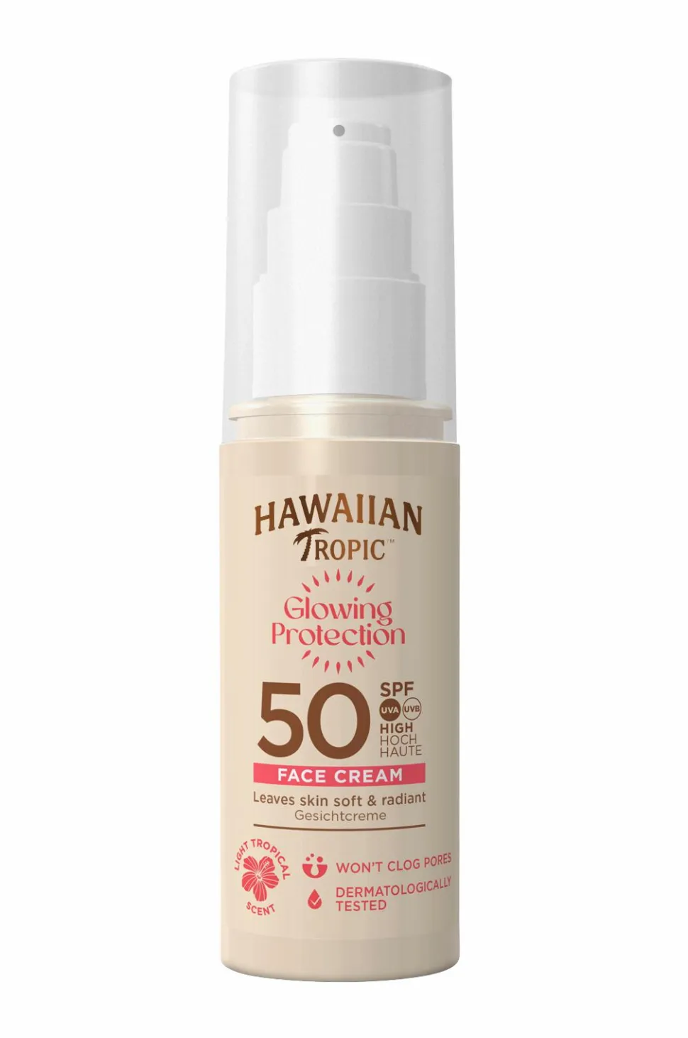 Hawaiian Tropic Glowing Protection Face Cream SPF50 50 Ml