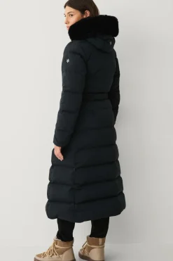 Áhkká Dunfrakke Gold Long Down Coat Matte