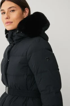 Áhkká Dunfrakke Gold Long Down Coat Matte