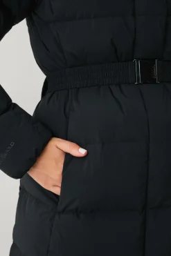 Áhkká Dunfrakke Gold Long Down Coat Matte