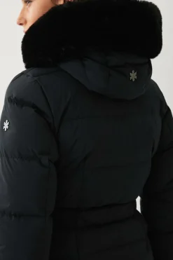 Áhkká Dunfrakke Gold Long Down Coat Matte