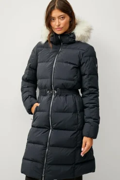 Áhkká Dunfrakke Gold Mid Down Coat Matte